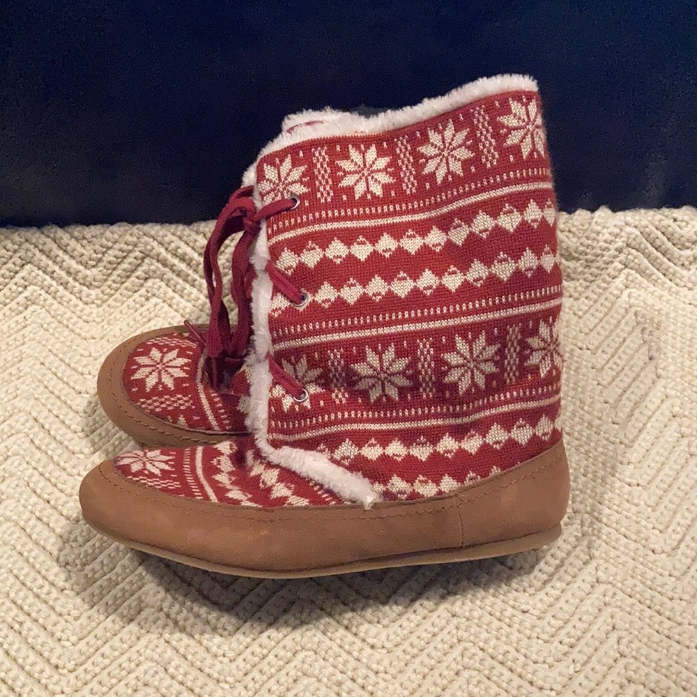 Cozy Winter Leisure Slipper Boots Size 7.5